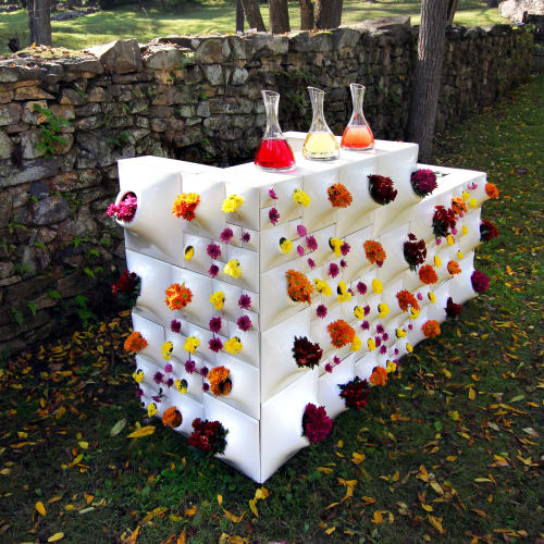 Node Wall Planter Living Wall Bar Greenwall | Vases & Vessels by Pandemic Design Studio | Philadelphia in Philadelphia