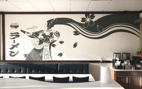 Ramen | Murals by Daren Lin 大任物 | Tokyo Ramen & Sushi Burrito At Fruit Cove in Jacksonville