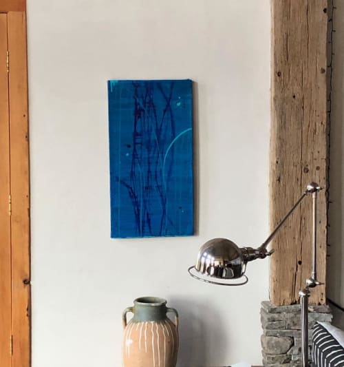 Blue Abstract Painting | Paintings by Elise Freda