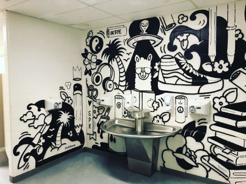 Mural | Murals by Robbie Lariviere | St. Peter High School in Ottawa