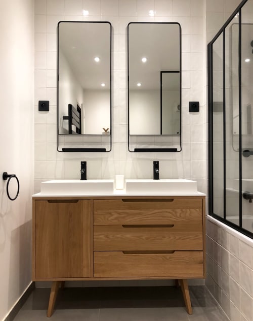 Black and white bathroom | Interior Design by Thomas JENNY