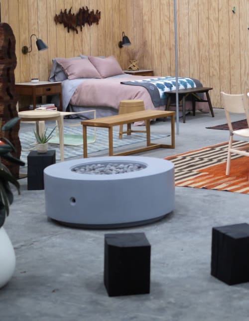 Tinder Cylinder Fire Table | Fireplaces by Concreteworks | Bay Area Made x Wescover 2019 Design Showcase in Alameda
