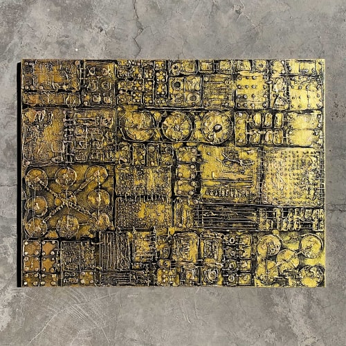 Techno Chic 1 (SOLD) | Oil And Acrylic Painting in Paintings by Alessia Lu