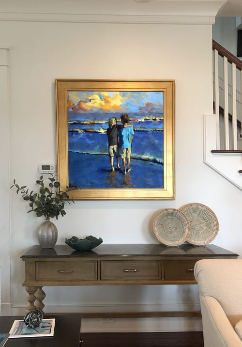 Collector's Living Room | Art Curation by Trisha Adams | Daniel Island in Charleston