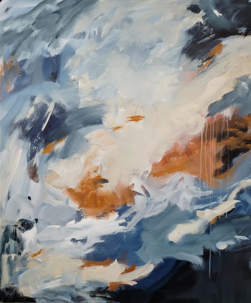 Embrace the Unforgettable | 48"x40" | Oil And Acrylic Painting in Paintings by Marianne H Nielsen Art