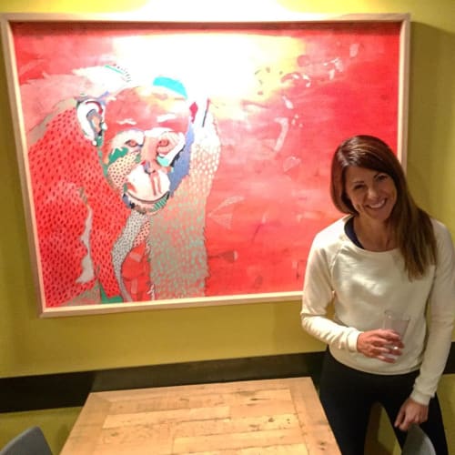 Chimpanzee Painting | Paintings by Emily Reid | Laughing Planet in Reno