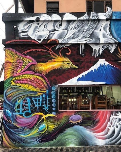 Mural (Phoenix) | Murals by ALE140 @140ale_ | Ikigai Comida Oriental in Centro