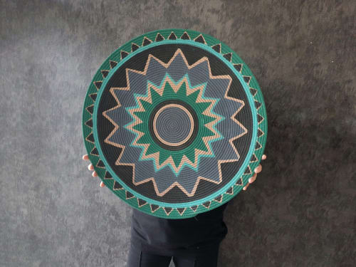 Large Basket for Boho Wall Decor | Decorative Plate in Decorative Objects by Sarmal Design