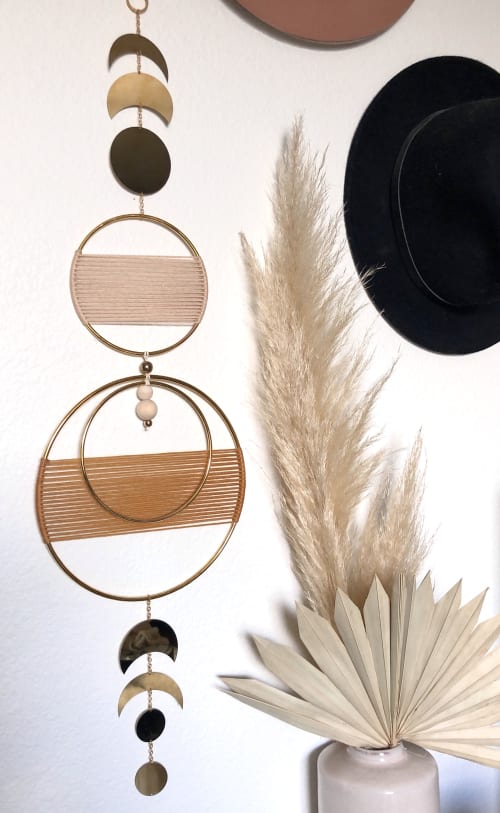 Moon Phase Wall Hanging | Macrame Wall Hanging by Knots to Mention