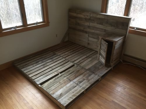 Pallet Bed Frame Queen By Handmades, Pallet Bed Frame Queen