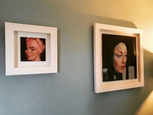 Pink Turban and Stillness | Paintings by Gill Walton