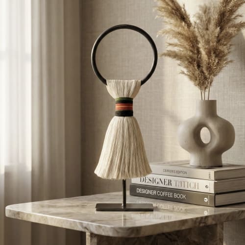 Metal Sculpture with natural raw cotton. | Sculptures by Sarmal Design