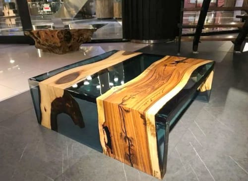 Custom Wooden Coffee Table - Live Edge Coffee Table | Tables by Tinella Wood