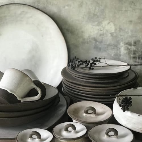 Pearl Glaze Dinnerware | Ceramic Plates by Melissa Lellouche