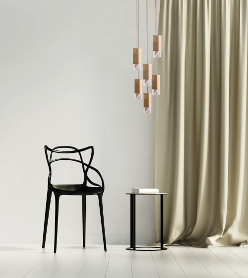 Lamp/One Brass 6-Light Chandelier | Chandeliers by Formaminima