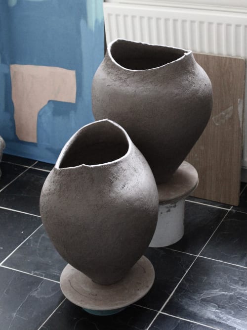 Large Coil Built Vases | Vases & Vessels by Hazel Frost Ceramics