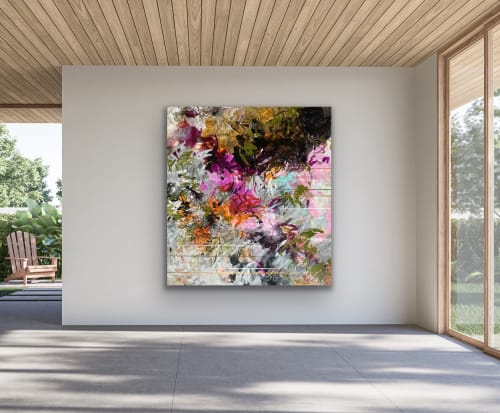 What can be seen beyond the lines | Paintings by Viktoria Ganhao