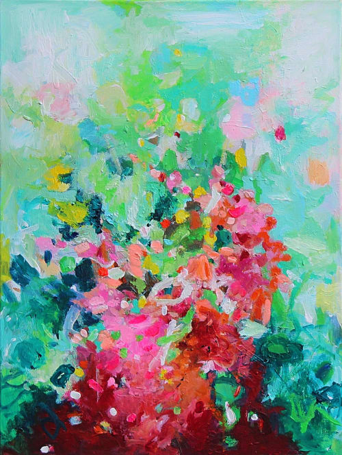 Hope in Spring #1 | Oil And Acrylic Painting in Paintings by Art by Geesien Postema