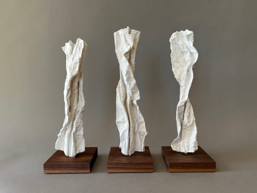 Twisted - Plaster Sculptures | Sculptures by Lutz Hornischer - Sculptures in Wood & Plaster