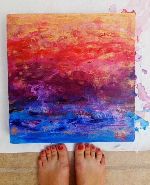 El fuego que ama el agua | Paintings by Elena Parau
