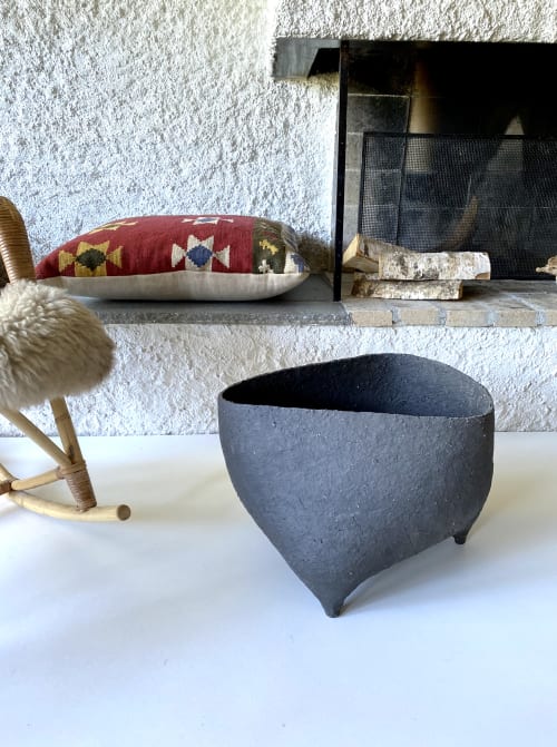 Big open pots. Hand build Ceramics | Interior Design by Hilde Mjolsnes Ceramics