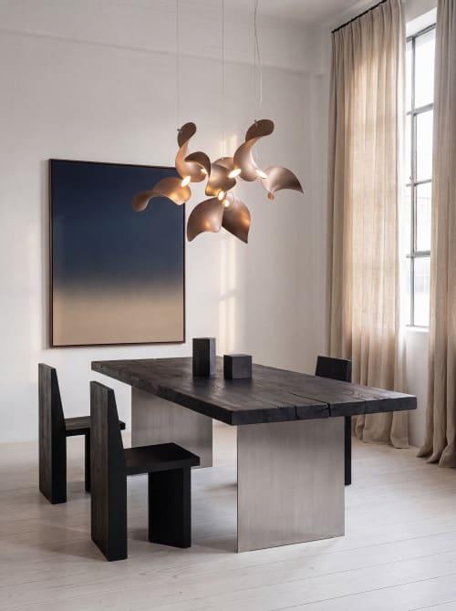 Dune 16 Cluster in Metallic Tones Pendant Light | Chandeliers by Daniel B