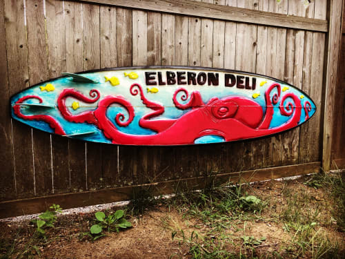 Octopus | Signage by Carvinart | Elberon in Long Branch