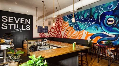 CUTTLEFISH | Murals by Joey Rose | Seven Stills - Mission Taproom in San Francisco