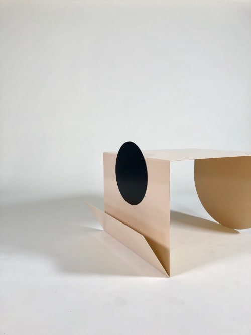 Tomb table in olive or camel | Tables by Artish Studio
