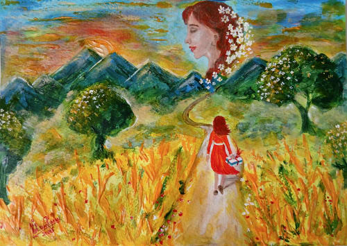 Ancestors | Oil And Acrylic Painting in Paintings by Elena Parau