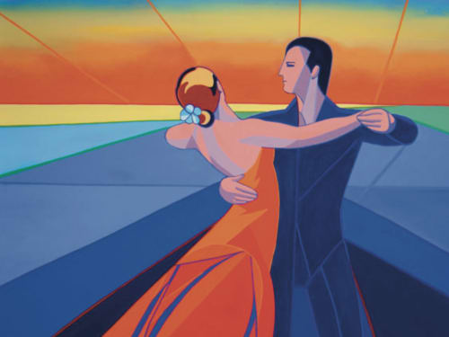 Title: See the Horizon. Oil on Gallery Canvas | Oil And Acrylic Painting in Paintings by Judy Mayer-Grieve