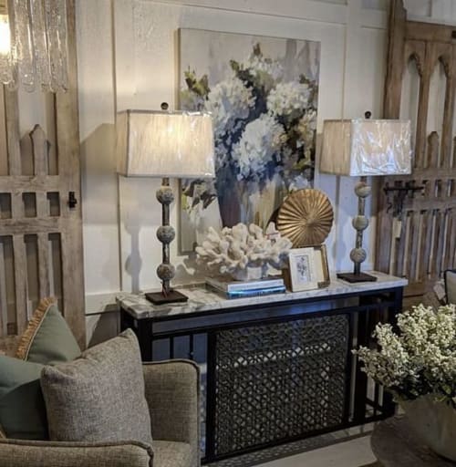 Hydrangeas30x40 | Oil And Acrylic Painting in Paintings by Elaine Jackson