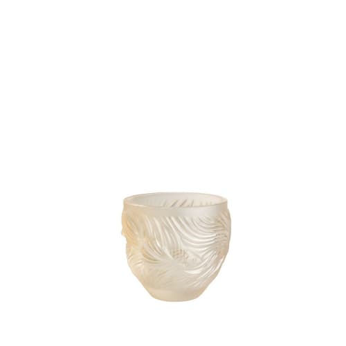 Fighter Fish Tealight - Gold Luster Crystal | Sculptures by Lalique | LALIQUE - Rue Royale in Paris