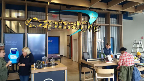 Capital One Mural | Murals by Sophy Tuttle | Capital One Café in Lynnfield