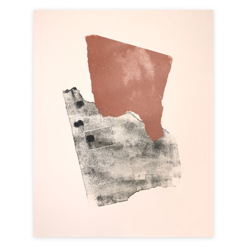 Rainshadow No 2 Monotype | Paintings by Melissa McGill