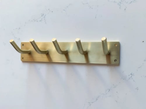Solid Brass Key Rack / Handcrafted in USA | Hardware by Fuller Hardware and Design