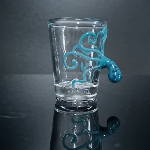 Octopus Shot Glass | Drinkware by Sunshine Glass Gifts