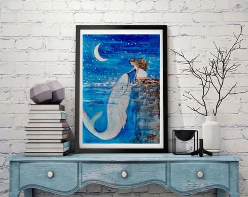 My dearest friend (2025) | Oil And Acrylic Painting in Paintings by Elena Parau