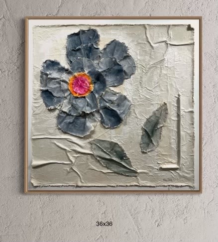 Flower Power | Mixed Media in Paintings by Michael Denny Art, LLC