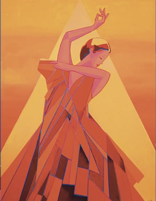 Title: Carmen. Original Oil Painting on Gallery Canvas | Oil And Acrylic Painting in Paintings by Judy Mayer-Grieve