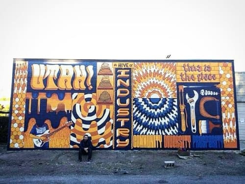 Granary District Mural | Street Murals by Evan Jed Memmott | Kilby Court in Salt Lake City