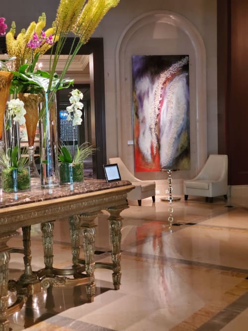 Ritz Carlton Foyer | Paintings by LA TOYA JONES | The Ritz-Carlton, Dallas in Dallas