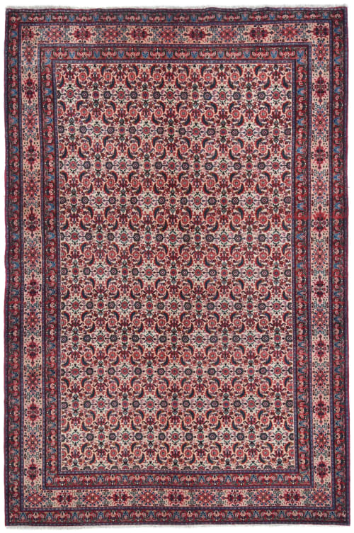 Vintage Cream Allover Traditional 6X10 Mood Persian Rug | Area Rug in Rugs by Magic Rugs
