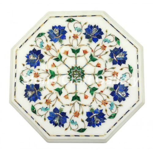 white marble table, coffee table, end table, tabletop | Tables by Innovative Home Decors