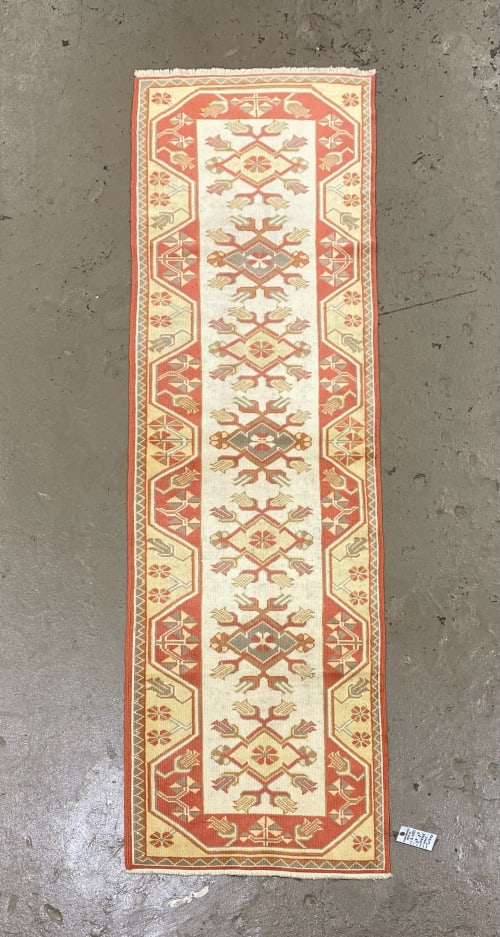 Vintage Turkish Rug Runner | 2.8 x 8.7 | Runner Rug in Rugs by Wool and Rug
