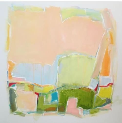 Shapes of Spring | Oil And Acrylic Painting in Paintings by Sarah Trundle