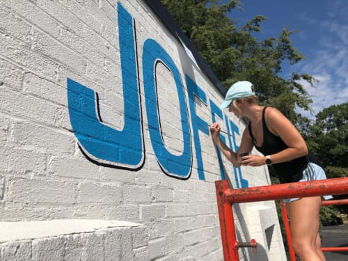 Joffie Contracting Service Logo | Murals by Girls Who Paint Murals