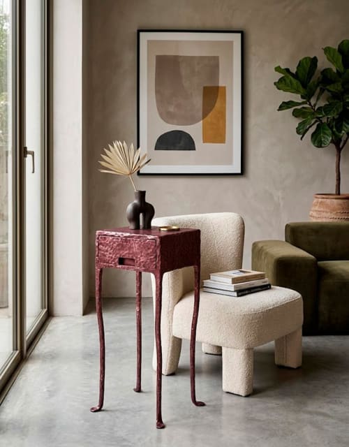 Hand-Forged Patinated Steel Console Table | Tables by SVITANOK b