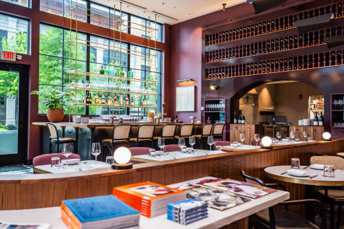 Collector's Bar Shelving | Storage by Amuneal | Lucian Books and Wine in Atlanta