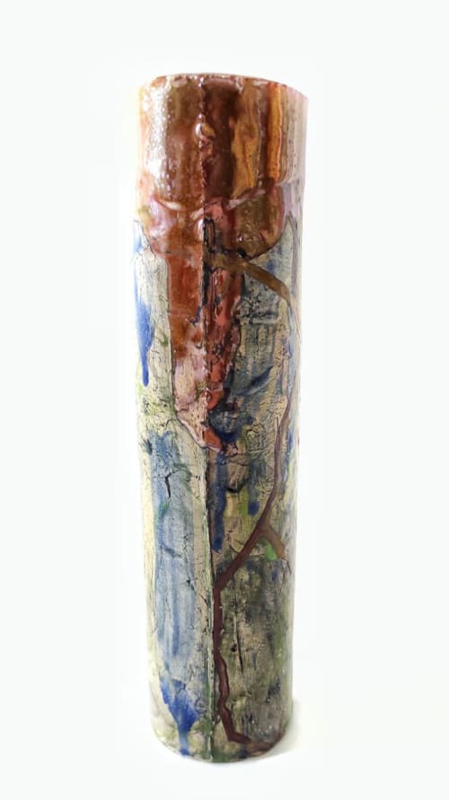 Ceramic vase, wabi-sabi style "KEBAB" | Vases & Vessels by APMB GALLERY_UKRAINE